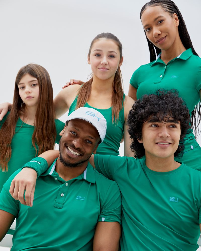 Team in smaragd Grün