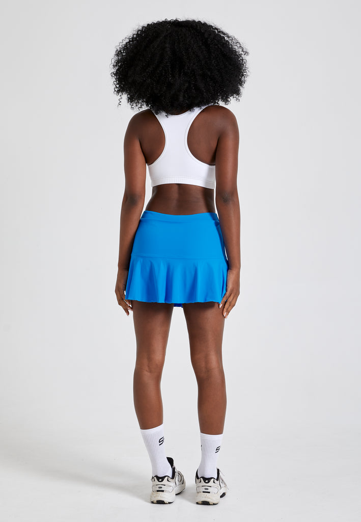 Mädchen & Damen Glockiger Tennisrock / Skort, cyan blau von SPORTKIND