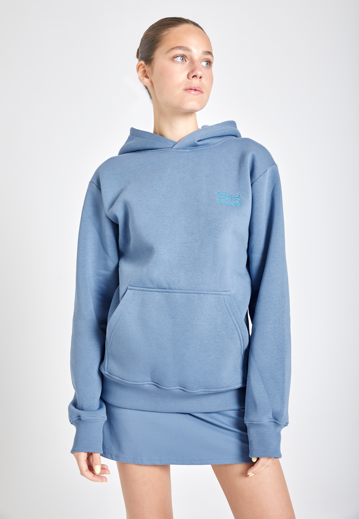 Unisex Hoodie unisex, grau blau von SPORTKIND