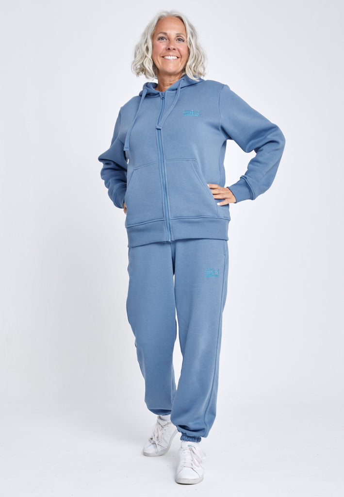 Mädchen & Damen Jogginghose Baumwolle Damen & Mädchen, grau blau von SPORTKIND