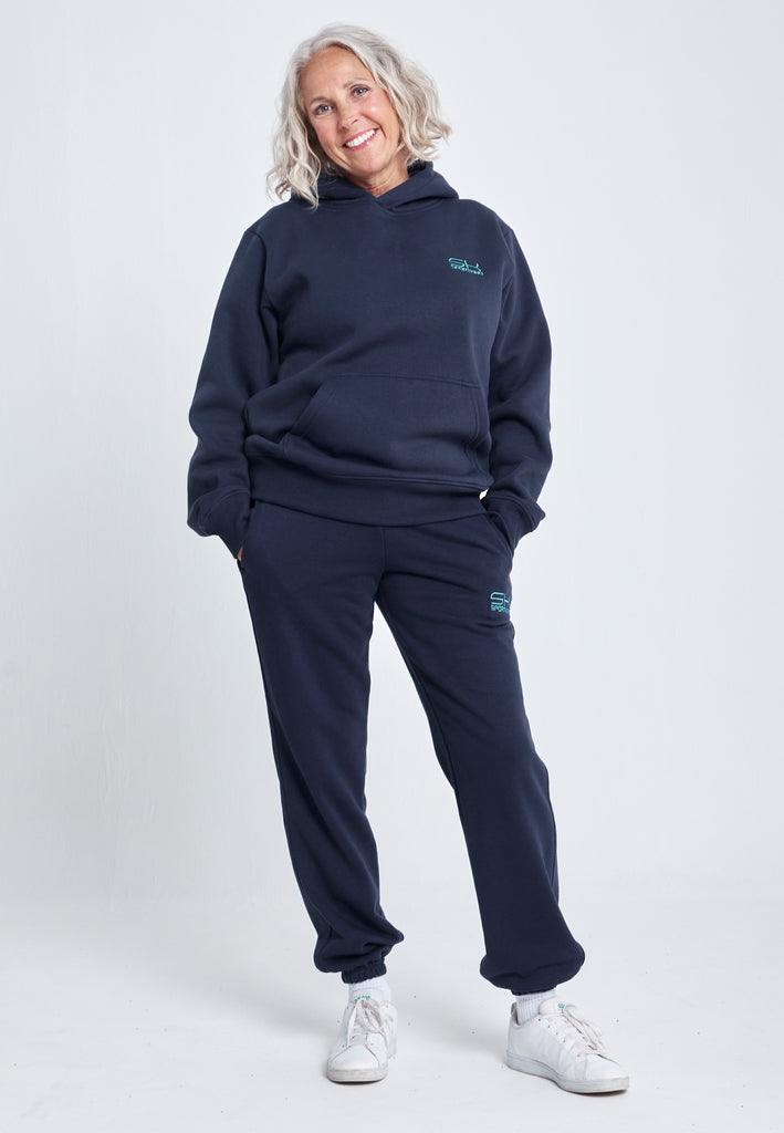 Mädchen & Damen Jogginghose Baumwolle Damen & Mädchen, navy blau von SPORTKIND