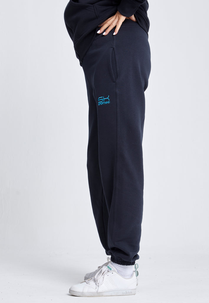 Mädchen & Damen Jogginghose Baumwolle Damen & Mädchen, schwarz von SPORTKIND