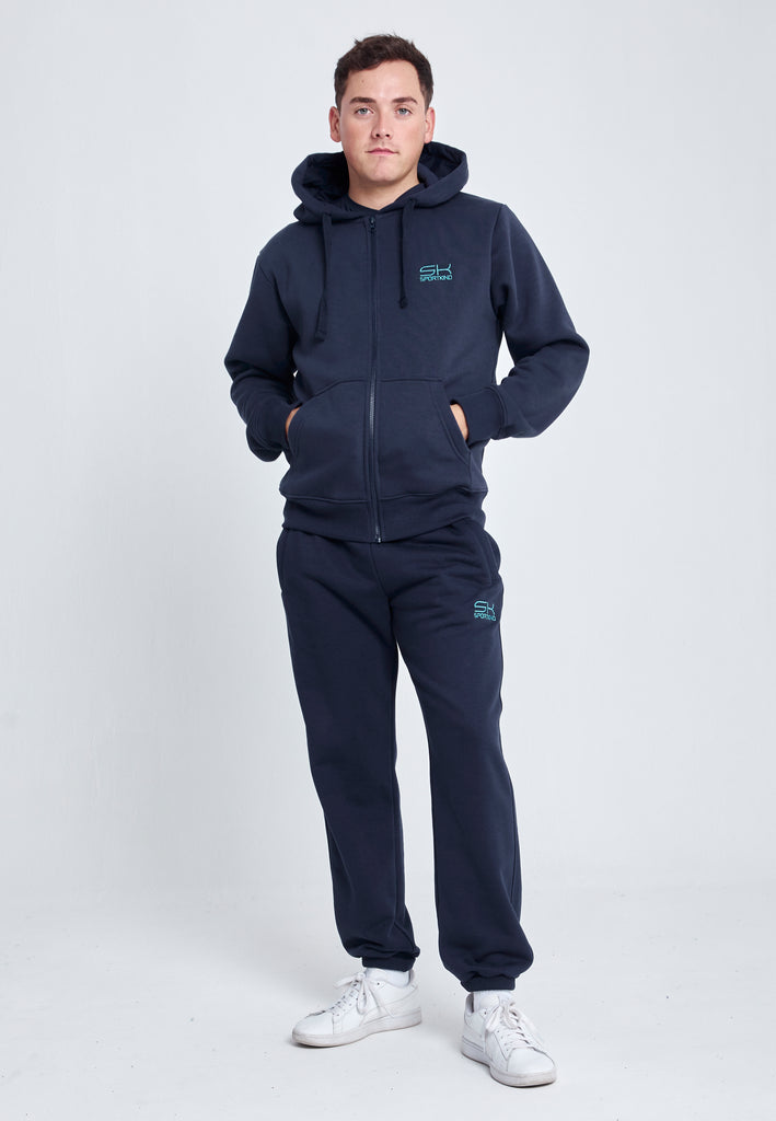 Jungen & Herren Jogginghose Baumwolle Herren & Jungen, navy blau von SPORTKIND