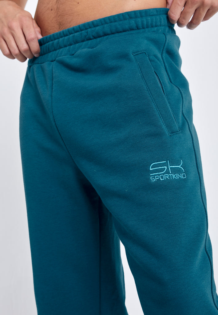 Jungen & Herren Jogginghose Baumwolle Herren & Jungen, petrol grün von SPORTKIND