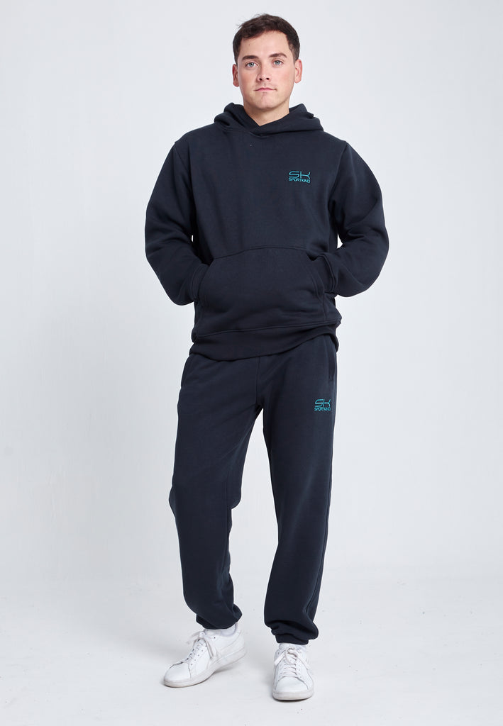 Jungen & Herren Jogginghose Baumwolle Herren & Jungen, schwarz von SPORTKIND