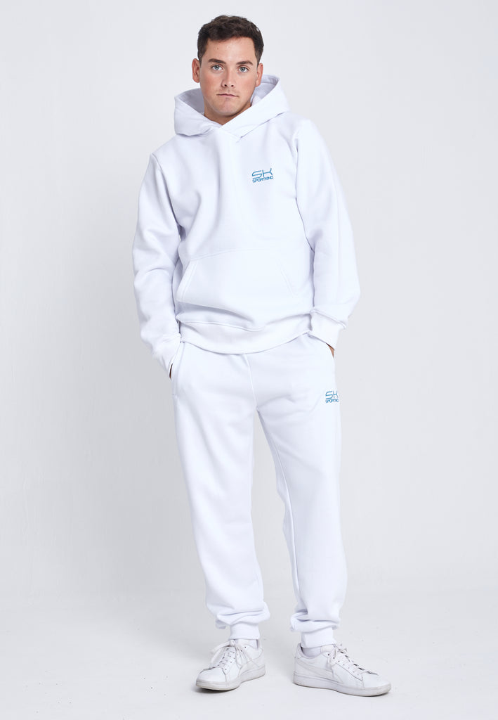 Jungen & Herren Jogginghose Baumwolle Herren & Jungen, weiß von SPORTKIND