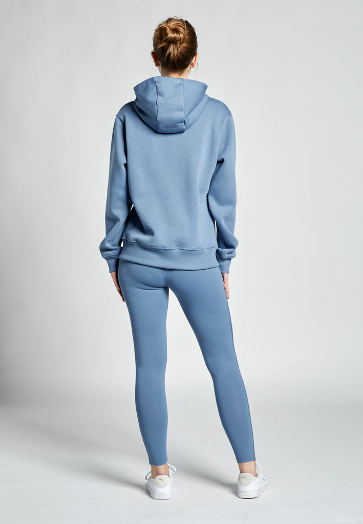 Unisex Kapuzenjacke mit Reißverschluss unisex, grau blau von SPORTKIND