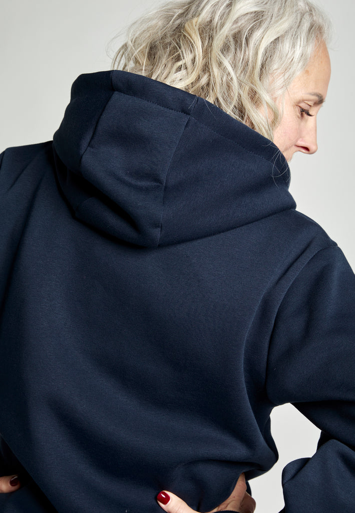 Unisex Kapuzenjacke mit Reißverschluss unisex, navy blau von SPORTKIND