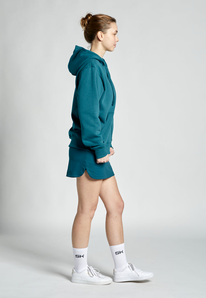 Unisex Kapuzenjacke mit Reißverschluss unisex, petrol grün von SPORTKIND