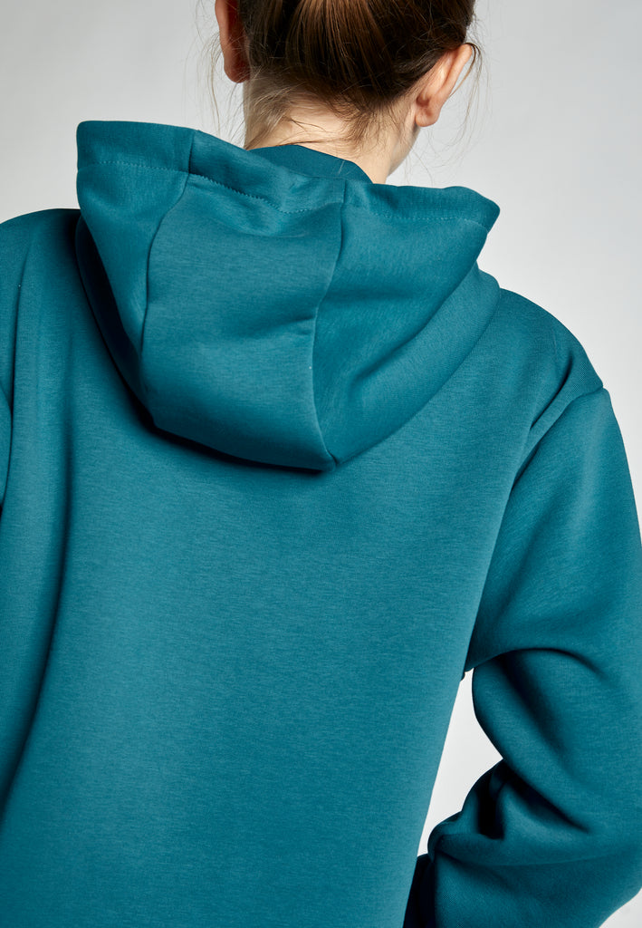 Unisex Kapuzenjacke mit Reißverschluss unisex, petrol grün von SPORTKIND