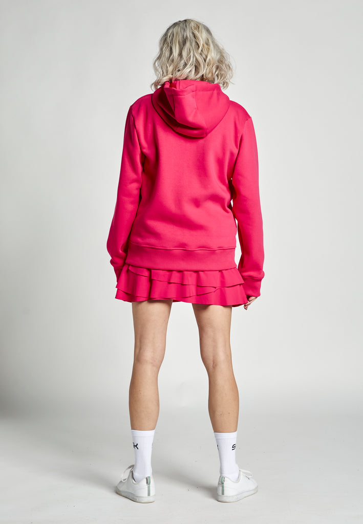 Unisex Kapuzenjacke mit Reißverschluss unisex, pink von SPORTKIND