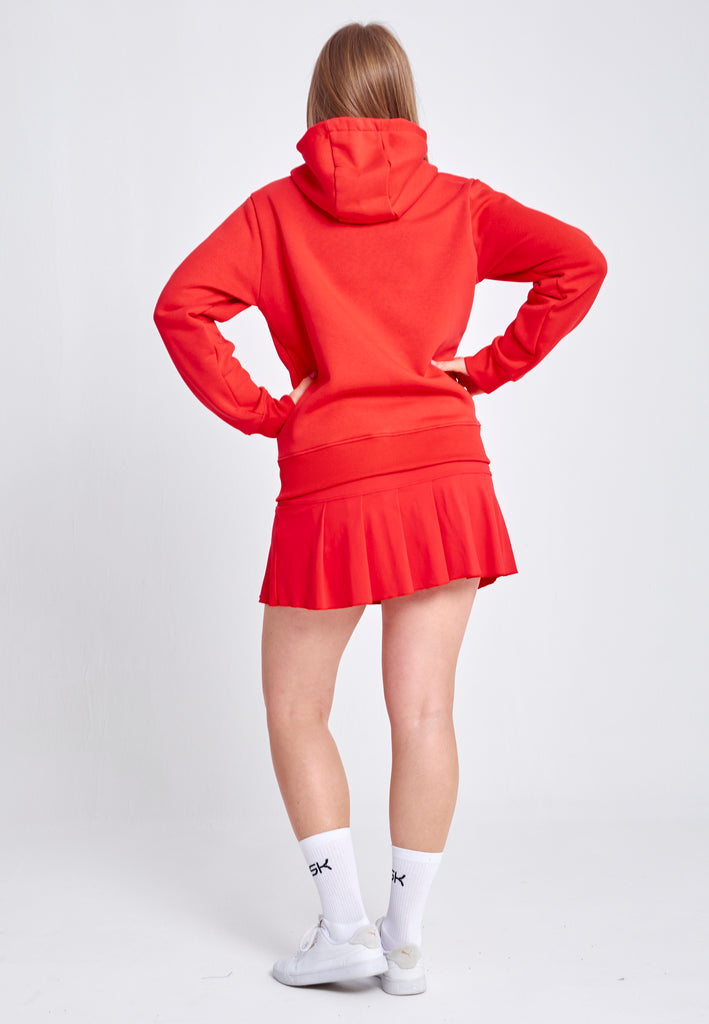 Unisex Kapuzenjacke mit Reißverschluss unisex, rot von SPORTKIND