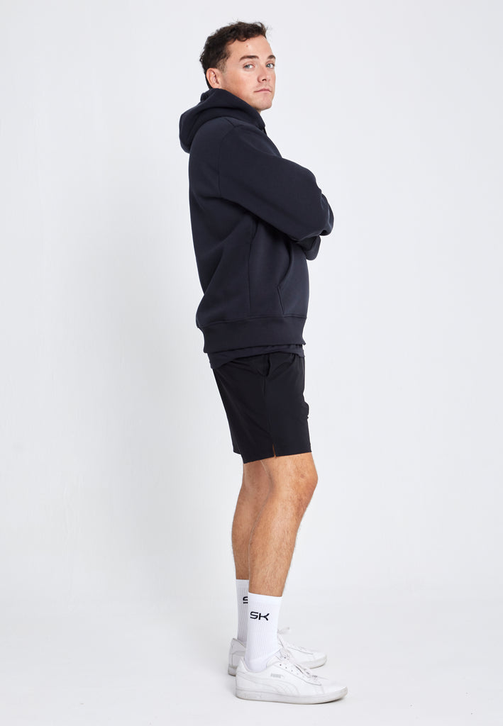 Unisex Kapuzenjacke mit Reißverschluss unisex, schwarz von SPORTKIND