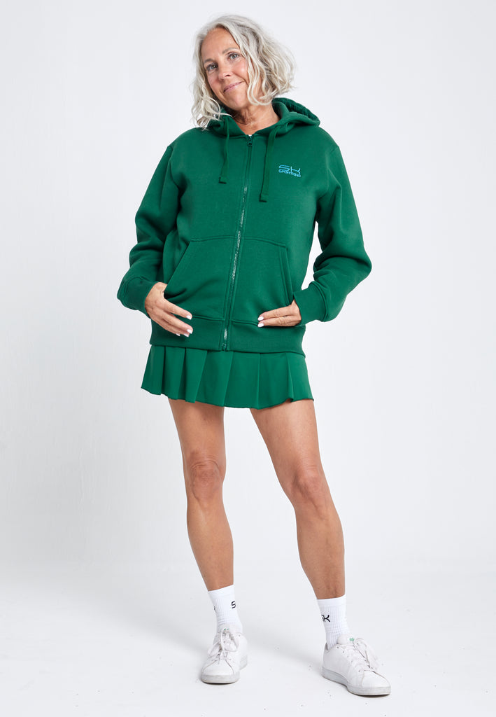 Unisex Kapuzenjacke mit Reißverschluss unisex, tannengrün von SPORTKIND