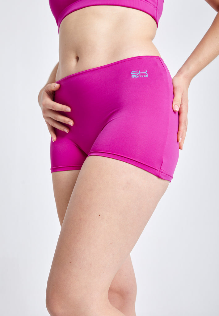 Mädchen & Damen Kurze Tennishose / Ballhose, berry pink von SPORTKIND