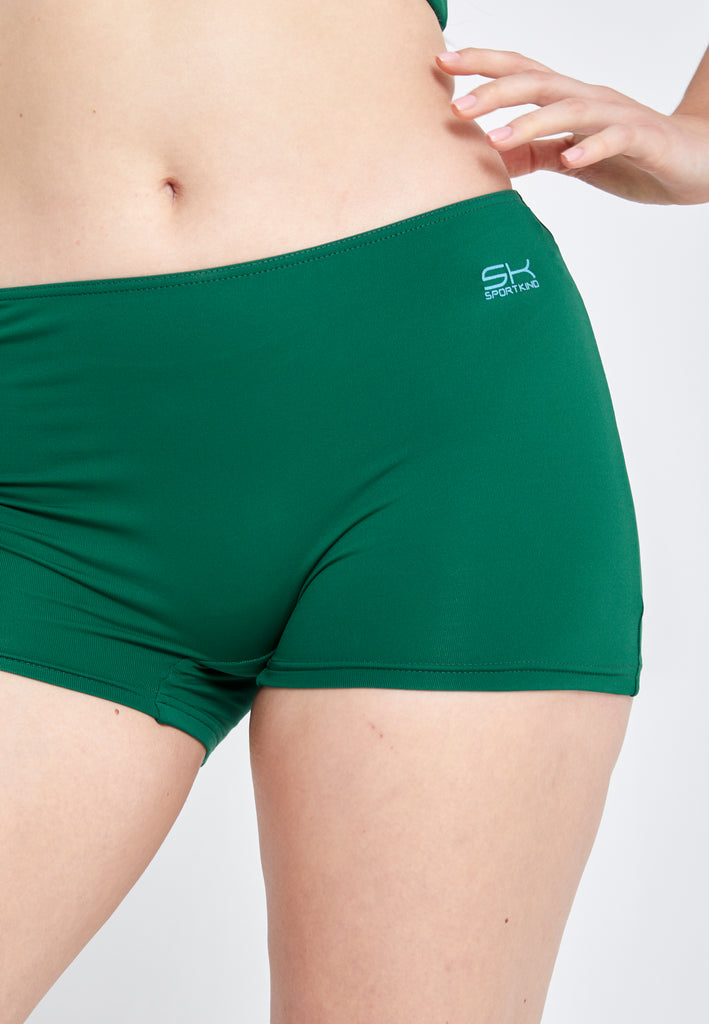 Mädchen & Damen Kurze Tennishose / Ballhose, tannengrün von SPORTKIND