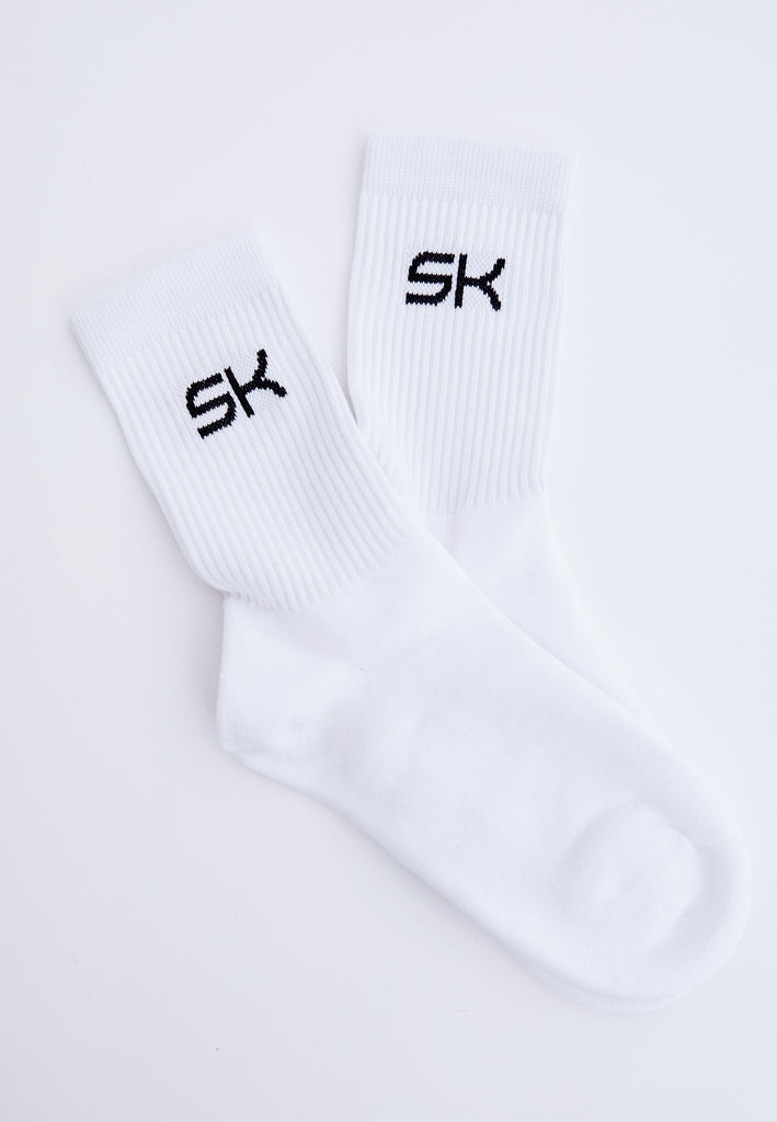 Unisex Lange Tennissocken, personalisierbar (50 Stk), weiß von SPORTKIND