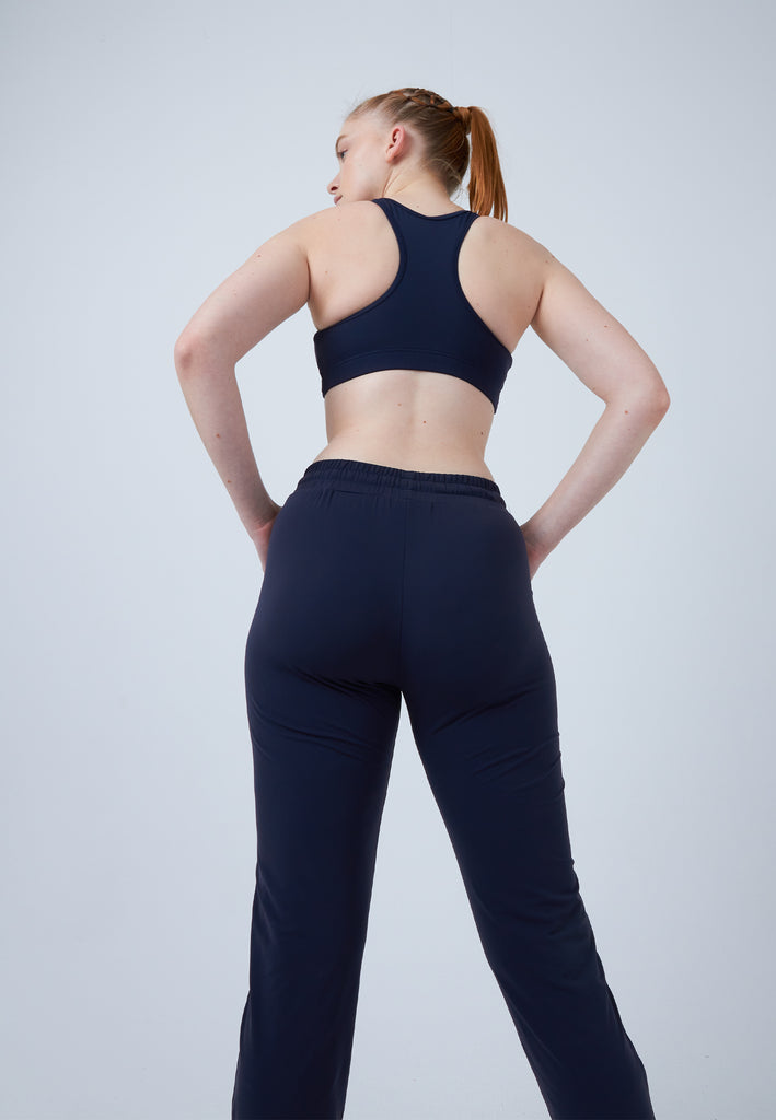Mädchen & Damen und Gender Lange Trainingshose schmal, navy blau von SPORTKIND