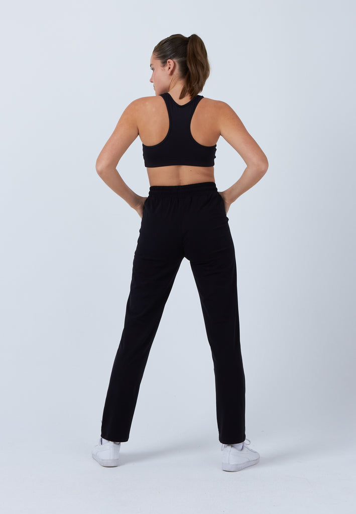 Mädchen & Damen und Gender Lange Trainingshose schmal, schwarz von SPORTKIND