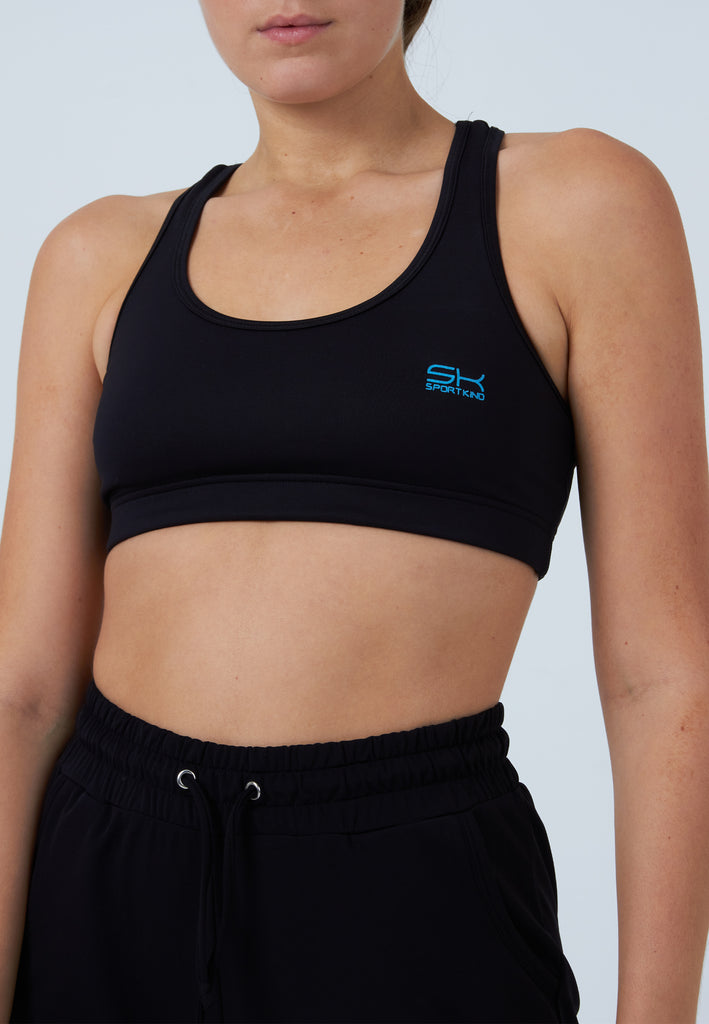 Mädchen & Damen und Gender Lange Trainingshose schmal, schwarz von SPORTKIND