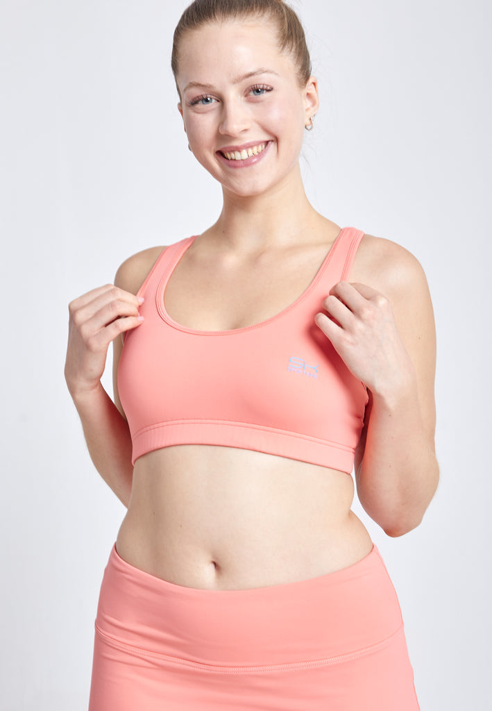 Mädchen & Damen Sport BH breite Träger, apricot von SPORTKIND
