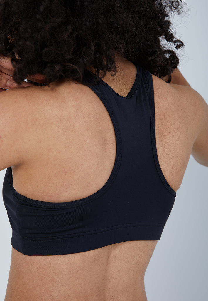 Mädchen & Damen und Gender Sport BH breite Träger, schwarz von SPORTKIND