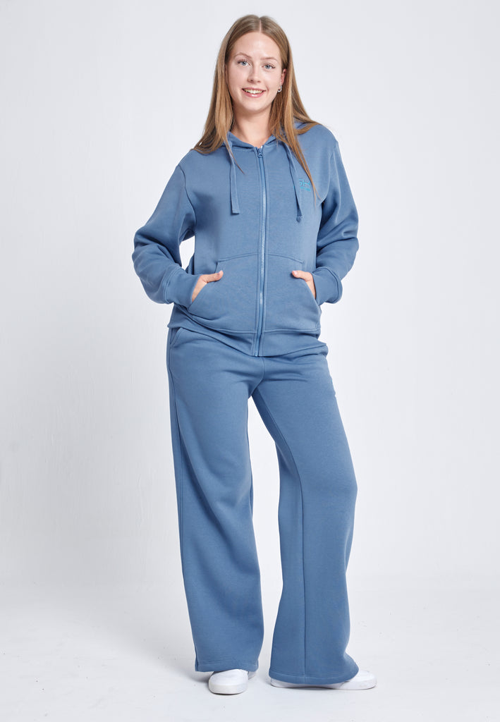 Mädchen & Damen Sweatpants Baumwolle Damen & Mädchen, grau blau von SPORTKIND