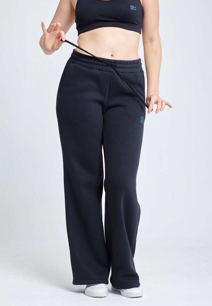 Mädchen & Damen Sweatpants Baumwolle Damen & Mädchen, schwarz von SPORTKIND