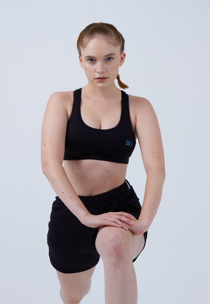 Mädchen & Damen und Gender Tennis Bermuda Shorts, schwarz von SPORTKIND