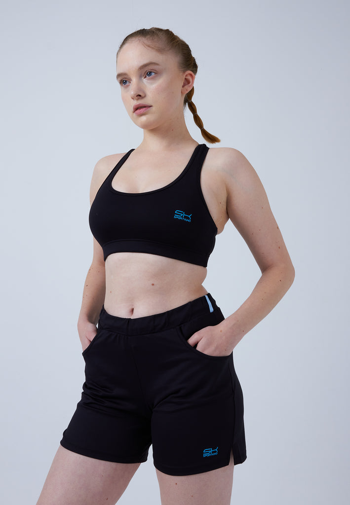 Mädchen & Damen und Gender Tennis Bermuda Shorts, schwarz von SPORTKIND