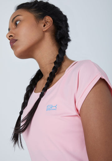 Mädchen & Damen und Gender Tennis Loose Fit Shirt, hellrosa von SPORTKIND