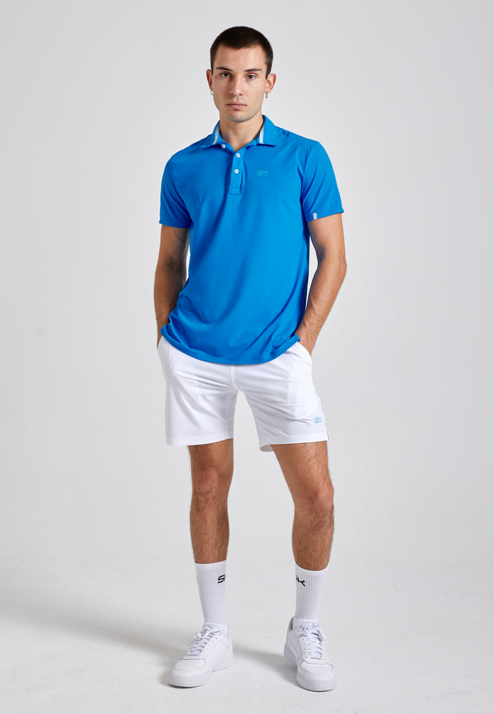 Jungen & Herren Tennis Poloshirt Herren & Jungen, cyan blau von SPORTKIND
