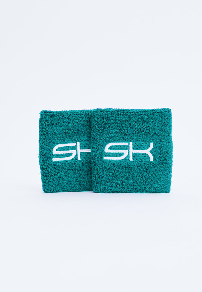 Unisex und Gender Tennis Schweißband klein 2er Set, petrol grün von SPORTKIND