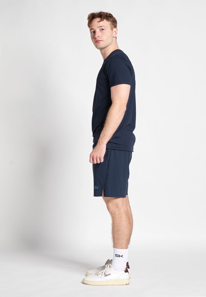 Jungen & Herren Tennis Shorts Performance fuer Herren & Jungen, navy blau von SPORTKIND