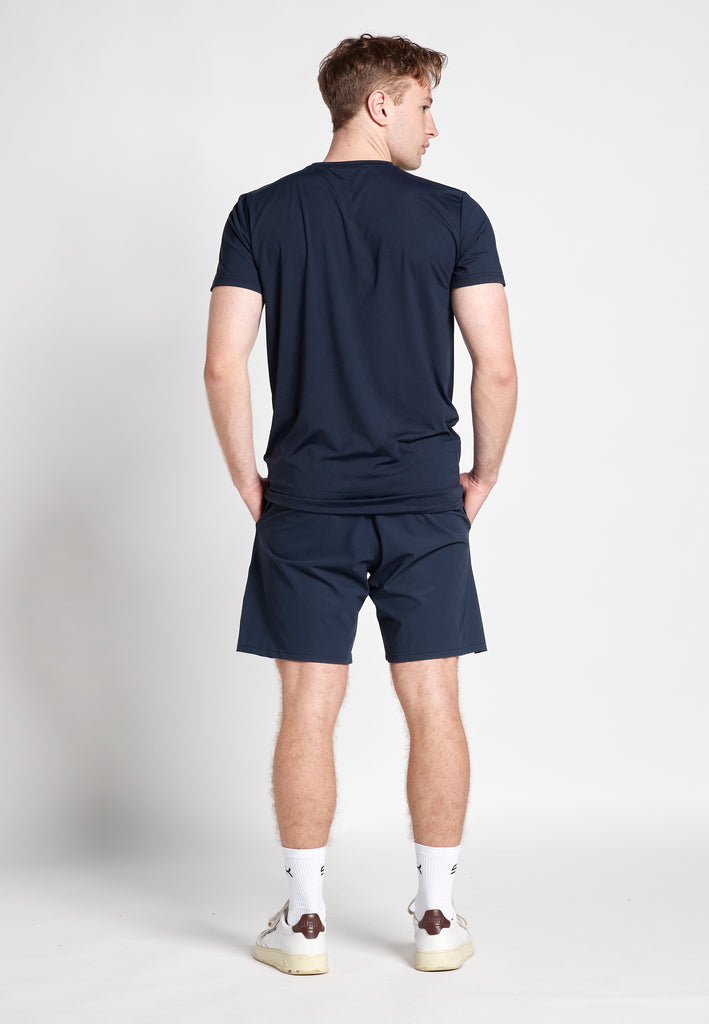 Jungen & Herren Tennis Shorts Performance fuer Herren & Jungen, navy blau von SPORTKIND