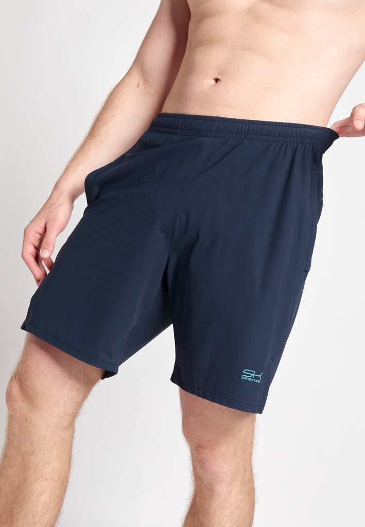 Jungen & Herren Tennis Shorts Performance fuer Herren & Jungen, navy blau von SPORTKIND