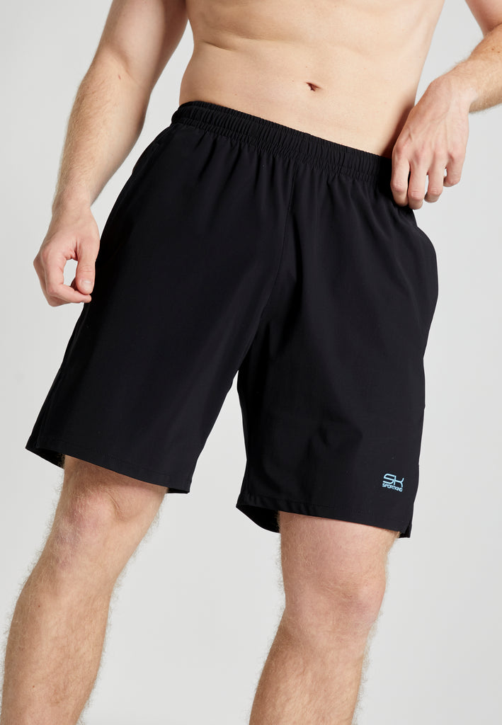 Jungen & Herren Tennis Shorts Performance fuer Herren & Jungen, schwarz von SPORTKIND
