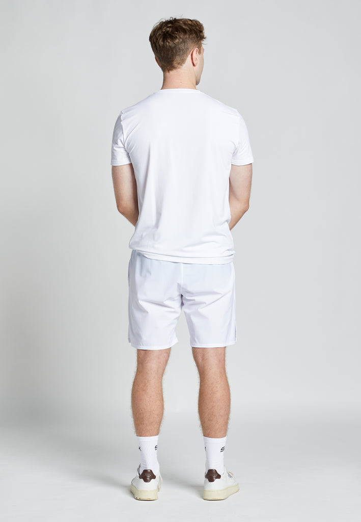 Jungen & Herren Tennis Shorts Performance fuer Herren & Jungen, weiss von SPORTKIND