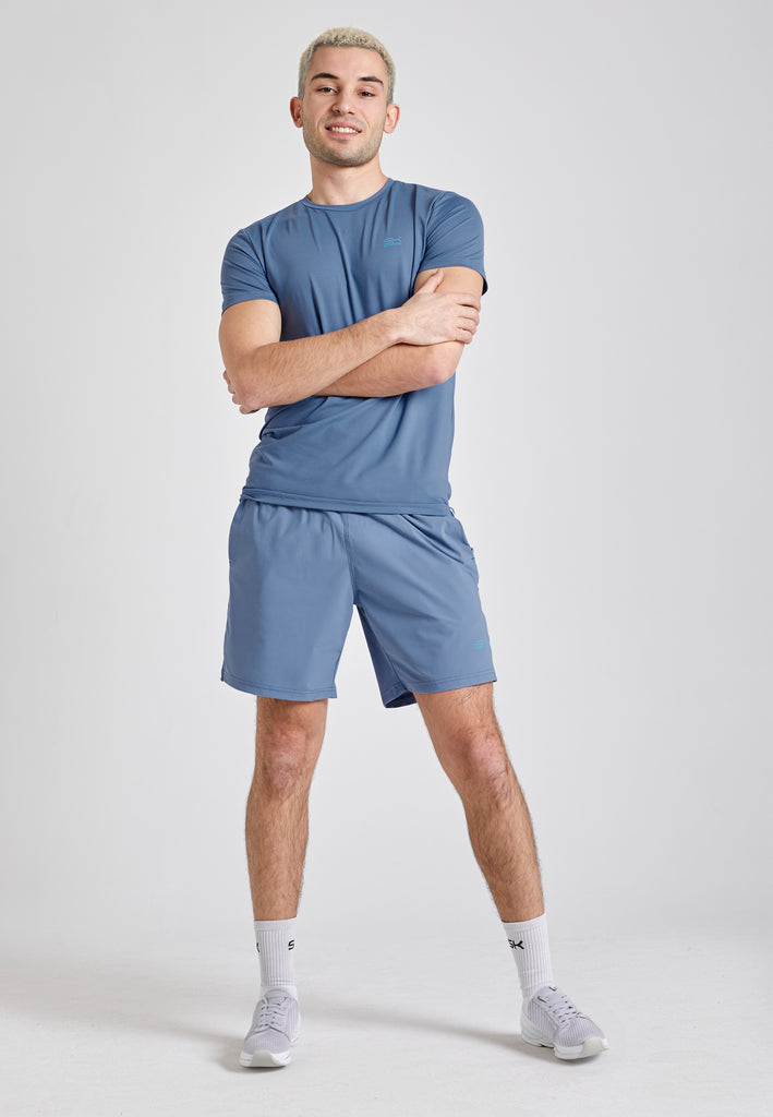 Jungen & Herren Tennis Shorts regular, grau blau von SPORTKIND