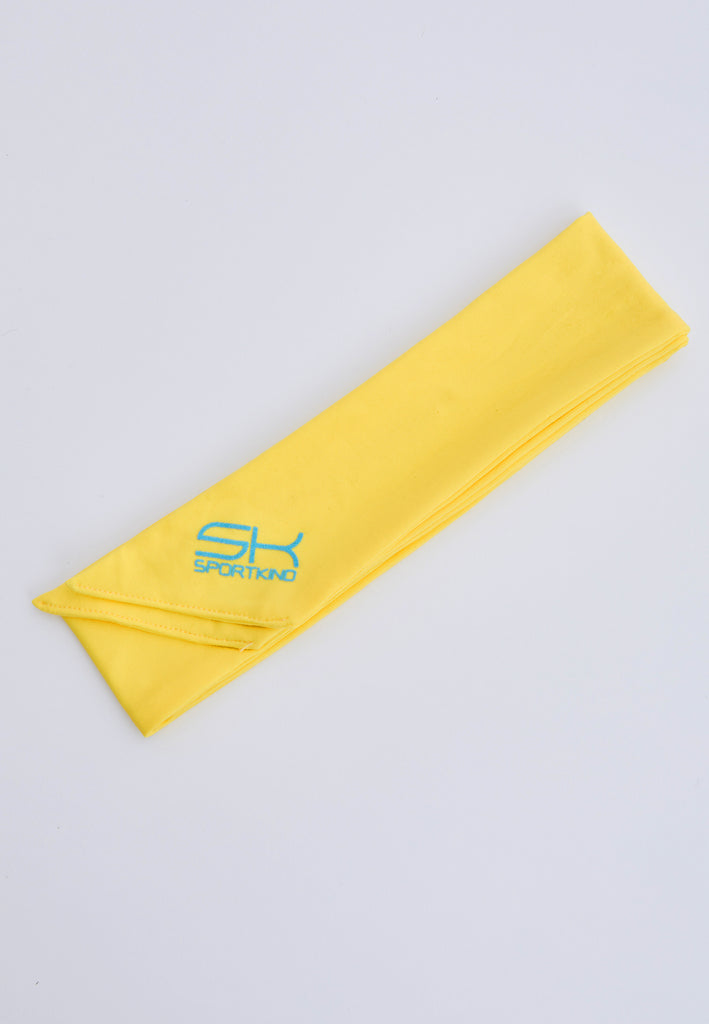 Unisex und Gender Tennis Stirnband / Schweißband, gelb von SPORTKIND