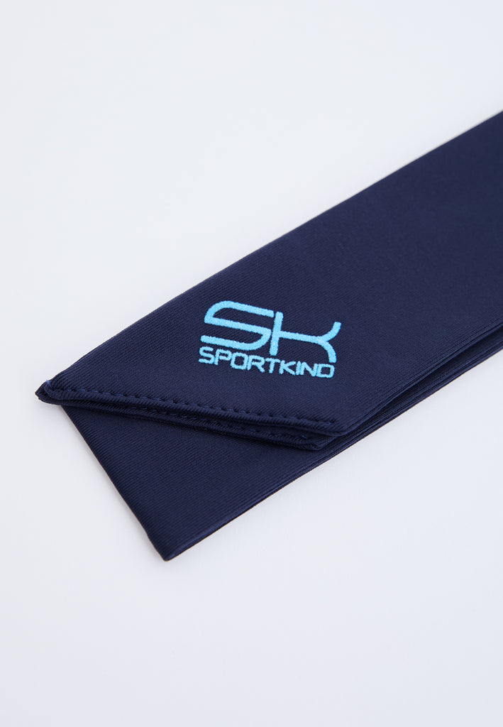 Unisex und Gender Tennis Stirnband / Schweißband, navy blau von SPORTKIND