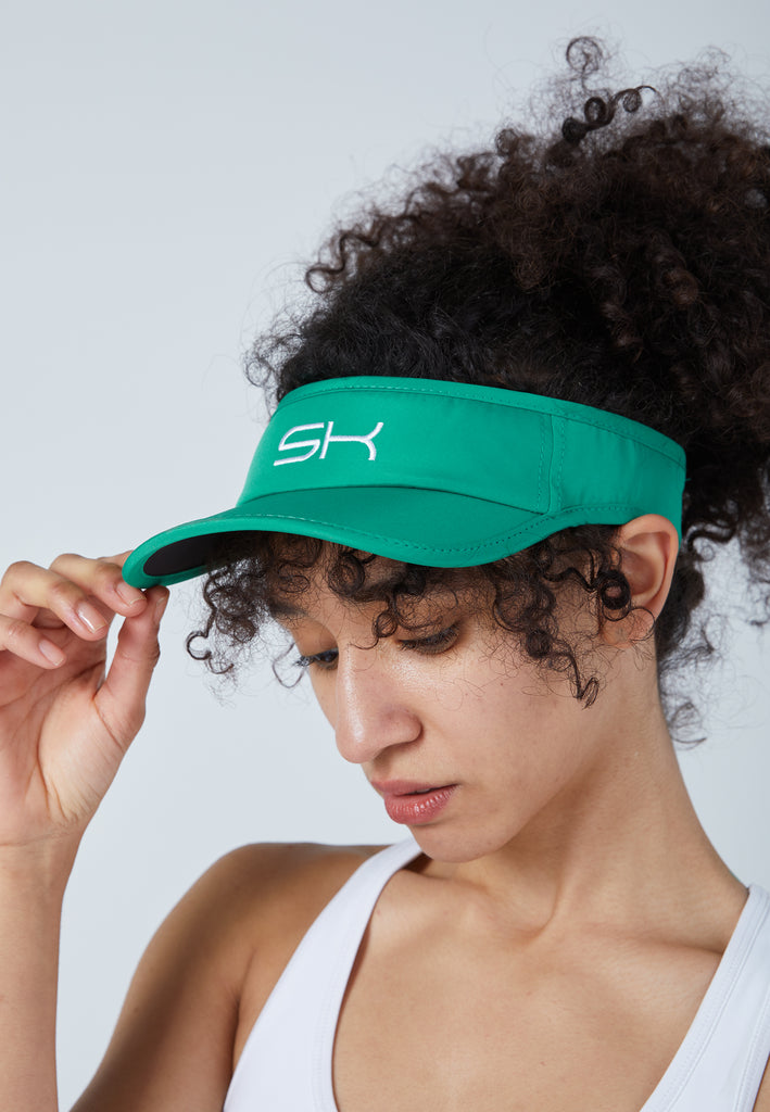 Unisex und Gender Tennis Sun Visor, smaragd grün von SPORTKIND