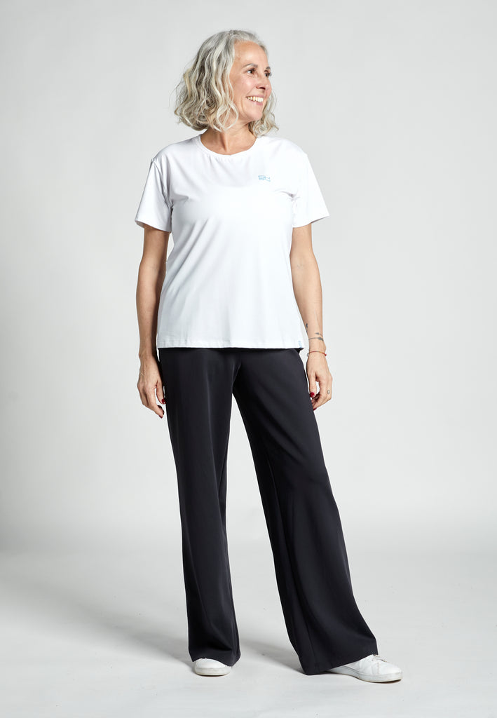 Mädchen & Damen Tennis Trainingshose weit, schwarz von SPORTKIND