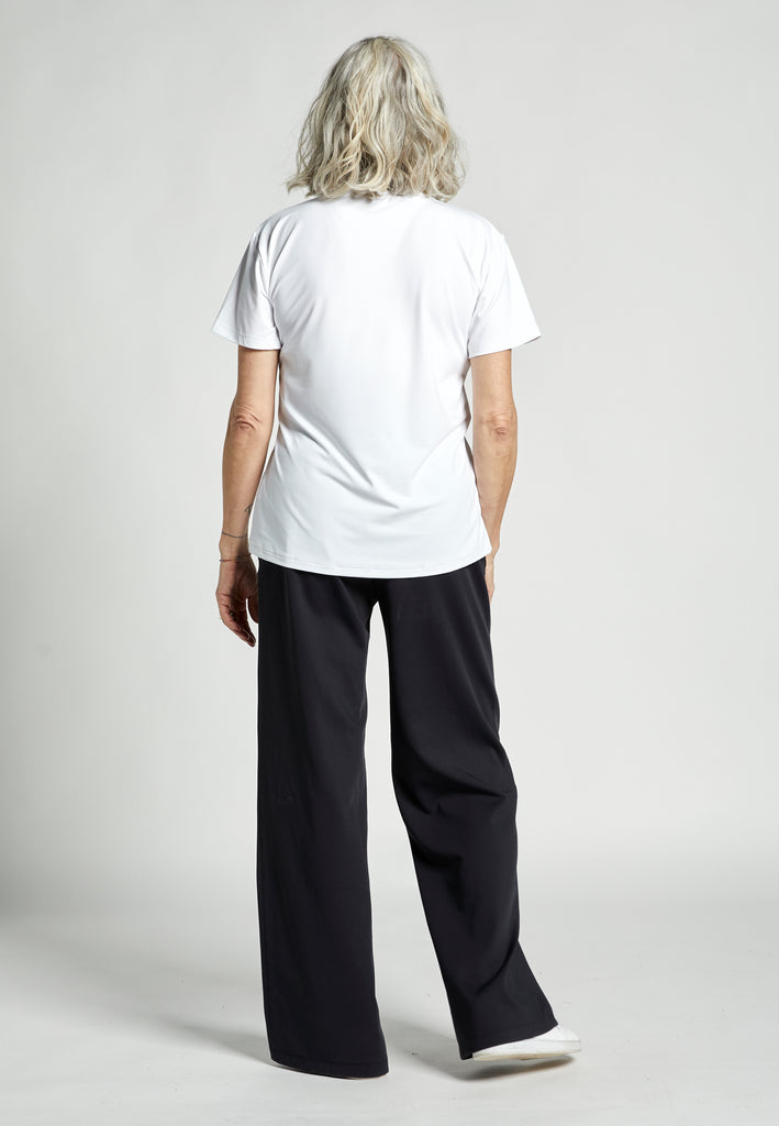 Mädchen & Damen Tennis Trainingshose weit, schwarz von SPORTKIND