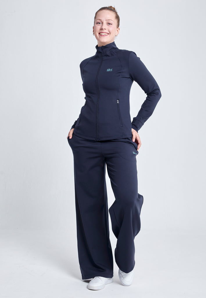 Mädchen & Damen Tennis Trainingsjacke, navy blau von SPORTKIND