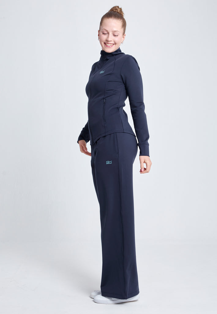 Mädchen & Damen Tennis Trainingsjacke, navy blau von SPORTKIND
