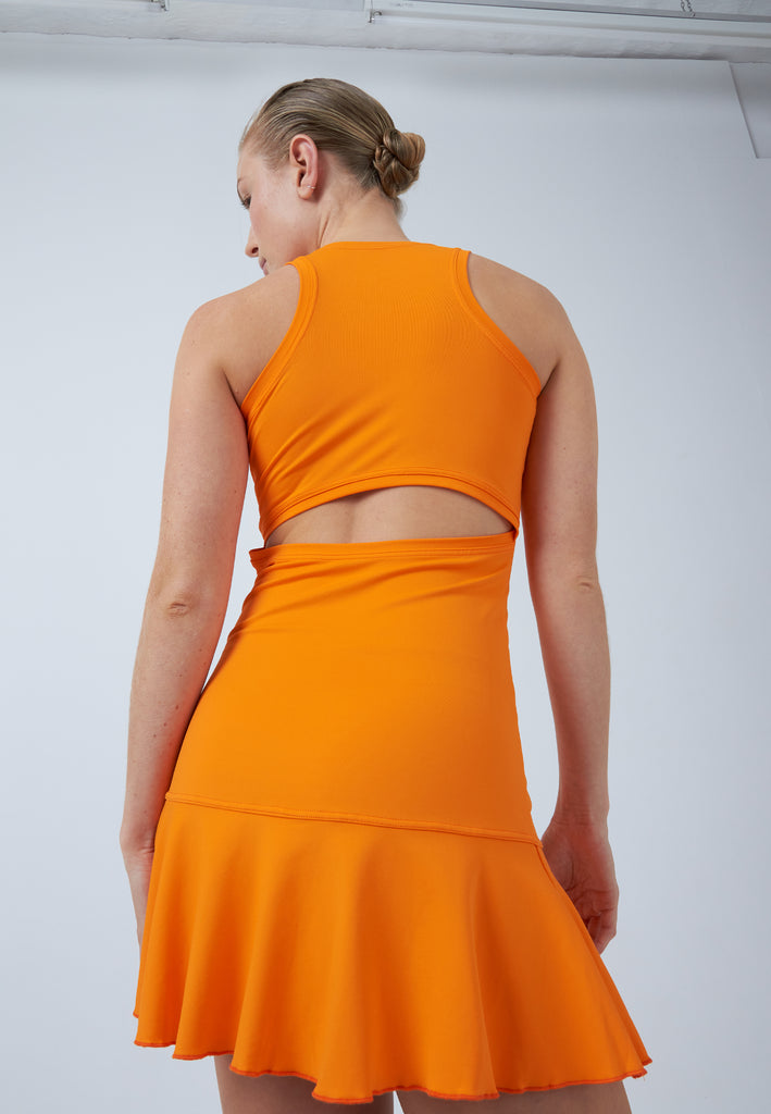 Mädchen & Damen und Gender Tenniskleid Performance, orange von SPORTKIND