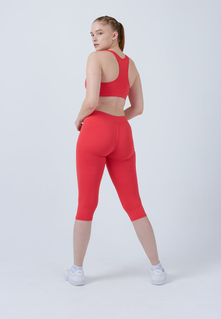 Mädchen & Damen und Gender 3/4 Sport Leggings, pfirsich von SPORTKIND