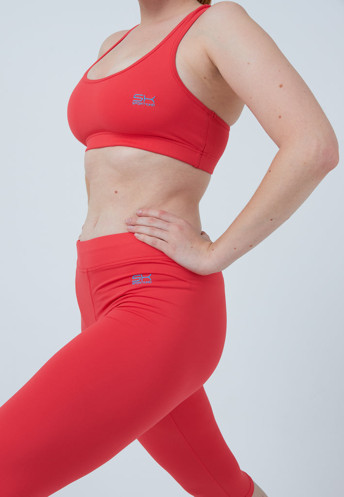 Mädchen & Damen und Gender 3/4 Sport Leggings, pfirsich von SPORTKIND