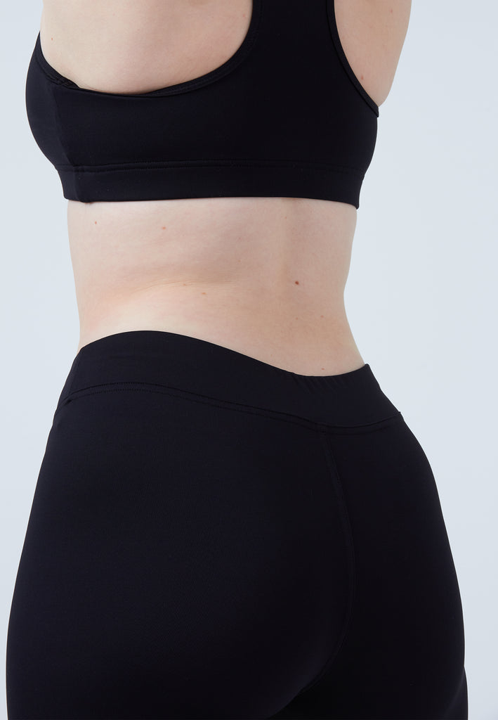 Mädchen & Damen und Gender 3/4 Sport Leggings, schwarz von SPORTKIND